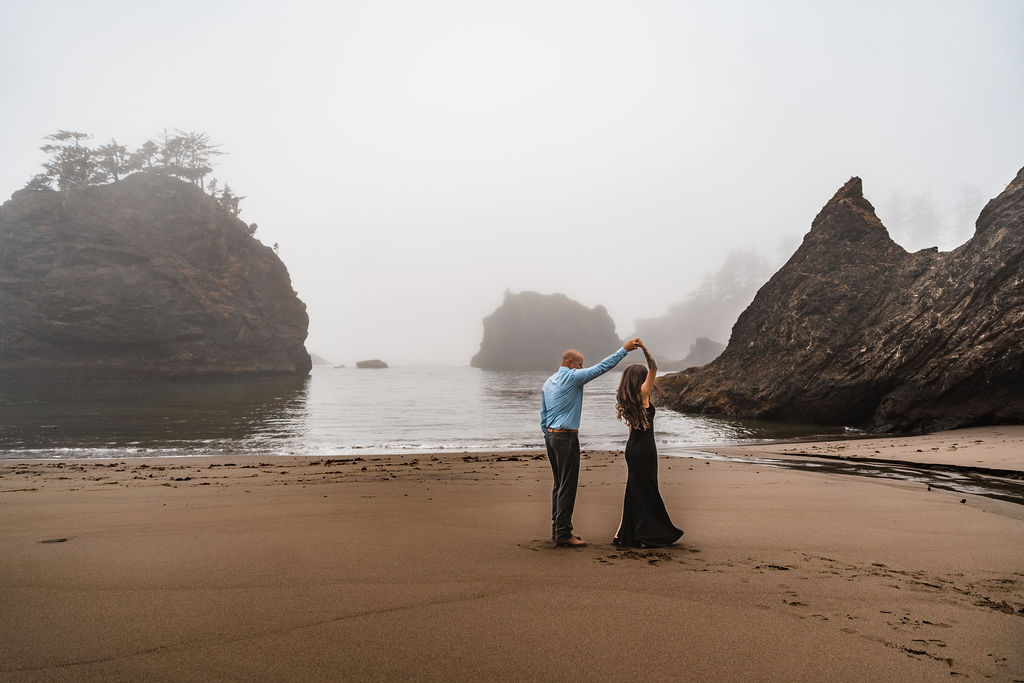 California Redwoods and Oregon Coast elopement