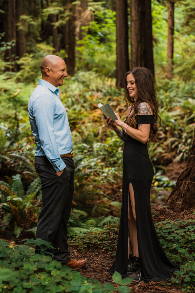 elopement ceremony at Organ Donors grove